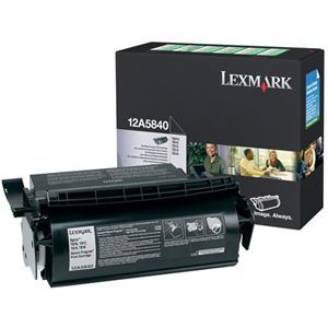 Lexmark 12A5840, Toner Cartridge Black, T610, T614- Original