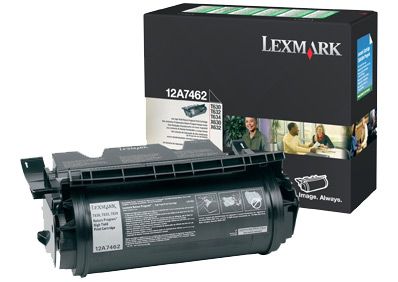 Lexmark 12A7462, Toner Cartridge- HC Black, T630, T632, T634, X632- Genuine