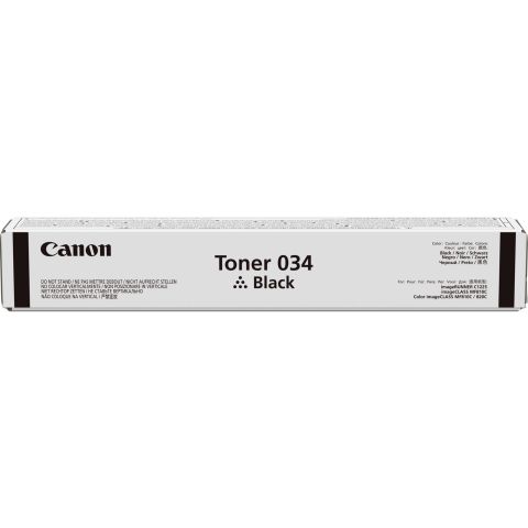 Canon 034-BK, Toner Cartridge Black, imageCLASS MF810Cdn, MF820Cdn, IR C1225- Original