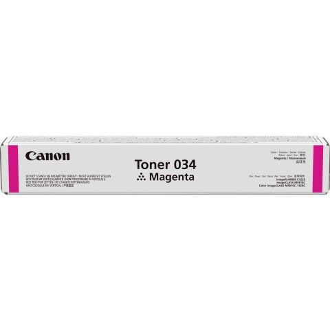 Canon 034-M, Toner Cartridge Magenta, imageCLASS MF810Cdn, MF820Cdn, IR C1225- Original