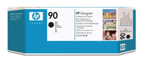HP C5054A, No.90, Printhead Cleaner Black, Designjet 4000, 4500, 4520- Original 