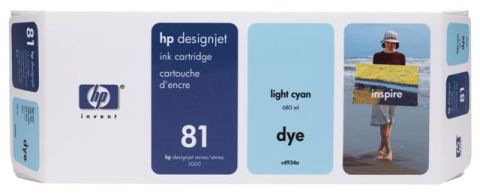 HP C4934A No.81 Ink Cartridge - Light Cyan Genuine