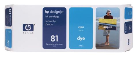 HP C4931A No.81 Ink Cartridge - Cyan Genuine
