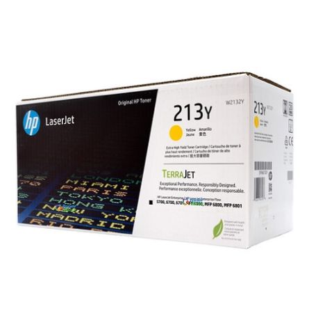 HP W2132Y, 213Y, Toner Cartridge Extra HC Yellow, Laserjet 5700, 6700, MFP5800, 6800- Original