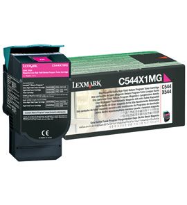 Lexmark C544X1MG, Toner Cartridge- Extra HC Magenta, C544- Genuine