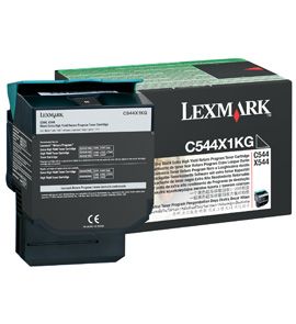 Lexmark C544X1KG, Toner Cartridge- Extra HC Black, C544- Genuine