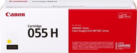 Canon 3017C002AA, 055H, Toner Cartridge HC Yellow, LBP663, LBP742, LBP744, LBP746- Original