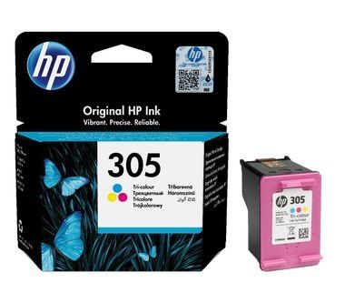 HP 3YM60AE , 305, Ink Cartridge Tri-Colour, Deskjet 2710, 2720, Envy 6030, 6032- Original