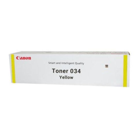 Canon 034-Y, Toner Cartridge Yellow, imageCLASS MF810Cdn, MF820Cdn, IR C1225- Original