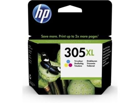 HP 3YM63AE, 305XL, Ink Cartridge HC Tri-Colour, Deskjet 2710, 2720, Envy 6030, 6032- Original 