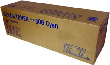 Ricoh 400492 Toner Cartridge Cyan, Type 306, AP305, AP306, AP505 - Genuine  