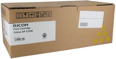 Ricoh 406105, Toner Cartridge Yellow, SP C220, SP C221, SP C222, SP C240- Original