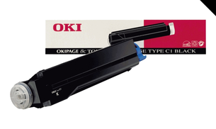 OKI 41012305 Toner Cartridge, Page 8C - Black Genuine