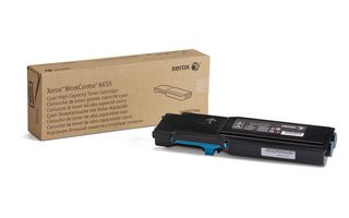 Xerox, 106R02744, Toner Cartridge HC Cyan, Workcentre 6655- Original