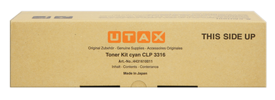 UTAX 4431610011, Toner Cartridge- Cyan, CLP 3316- Original