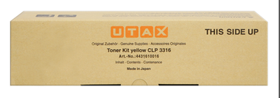 UTAX 4431610016, Toner Cartridge- Yellow, CLP 3316- Original