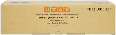 UTAX 4441610016, Toner Cartridge Yellow, CLP 3416, CLP 3520, CLP 3524- Original
