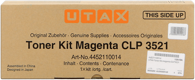UTAX 4452110014, Toner Cartridge - Magenta, CLP 3521- Original