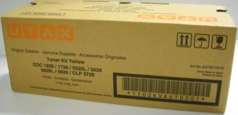UTAX 4472610016, Toner Cartridge Yellow, CDC 1626, 1726, 5626, CLP 3726, P-C2665- Original 