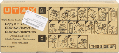 UTAX 652010016, Toner Cartridge- Yellow, CDC 1520, 1525, 1532, 1625, 1632, 1635- Genuine