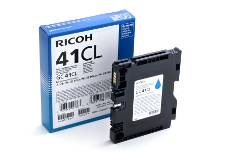 Ricoh 405766,  Ink Cartridge Cyan, GelJet SG2100N, SG3100, SG3110DN- Original 