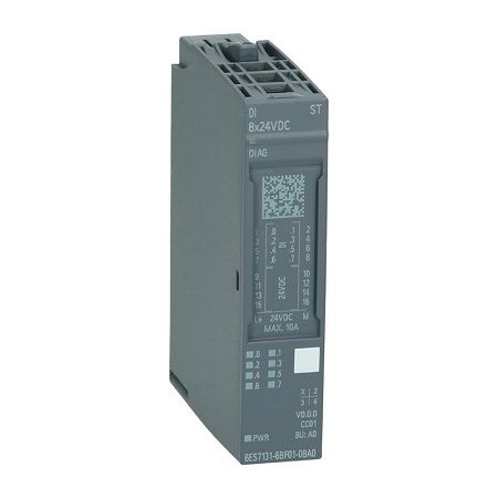 Siemens 6ES7131-6BF01-0BA0, Simatic Et 200sp, Digital Input Module, Di 8x 24v Dc Standard