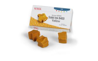 Xerox 108R00607, Solid Ink Sticks- 3 x Yellow, Phaser 8400- Original