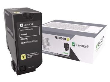 Lexmark 75B0040, Toner Cartridge Yellow, CS727, CS728, CX727- Original