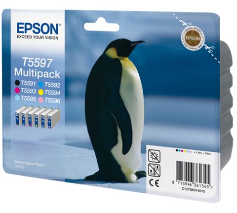 Epson T5597 Ink Cartridge - Multipac 6 Colour Genuine 