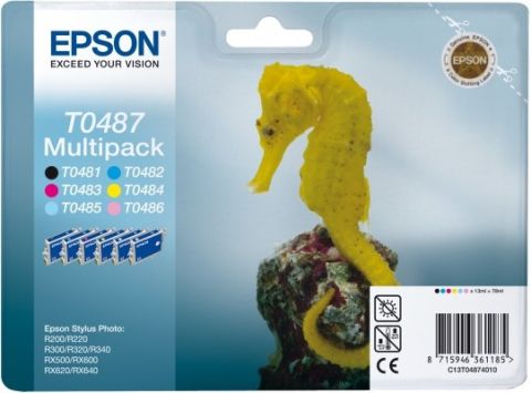 Epson T0487 Ink Cartridge - 6 Colour Multipack Genuine