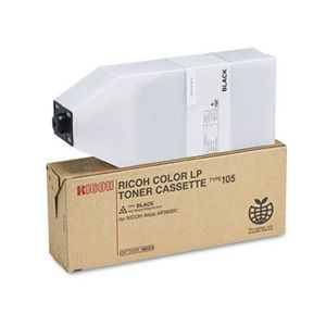 Ricoh 885406 Toner Cartridge Black, Type 105, AP3800C, CL7000, CL7100 - Genuine