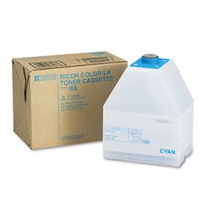 Ricoh 888037 Toner Cartridge Cyan, Type 105, AP3800C, CL7000, CL7100 - Genuine 