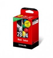 Lexmark 18C1419E No.23 / No.24  Ink Cartridge - Black & Tri-Colour Multipack Genuine