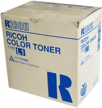 Ricoh 887908 Toner Cartridge Cyan, Type L1, AC6010, AC6110, AC6513 - Genuine  
