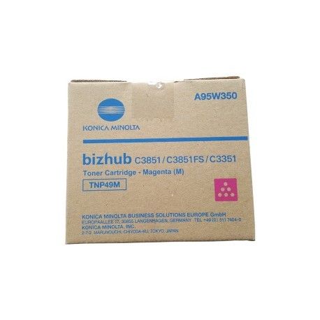 Konica Minolta A95W350, Toner Cartridge Magenta, Bizhub C3351, C3851, C3851fs- Original