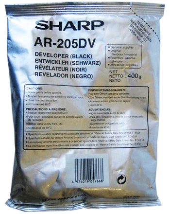 Sharp AR205DV, Developer Black, AR-5516, 5520, MX-M160, M200D- Original