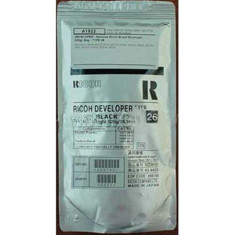 Ricoh 89888, Developer Black, Type 26, 2035, 2045, 3035, 3045- Original
