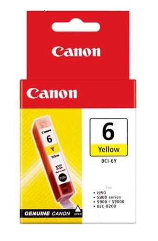 Canon 4708A014AF, Ink Cartridge Yellow, BJC-8200, S800, S9000, i865- Original