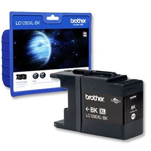 Brother LC1280XLBKBP2, Ink Cartridge Twin Pack, MFC J6510, J6710, J6910 - HC Black Genuine