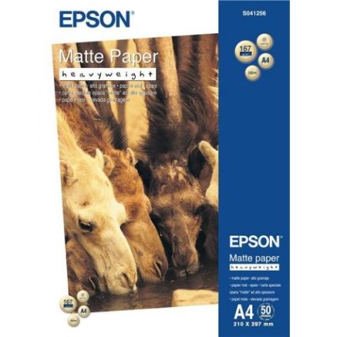 Epson C13S041256, Paper Matt Heavyweight A4, 50sheet, 167g/m 