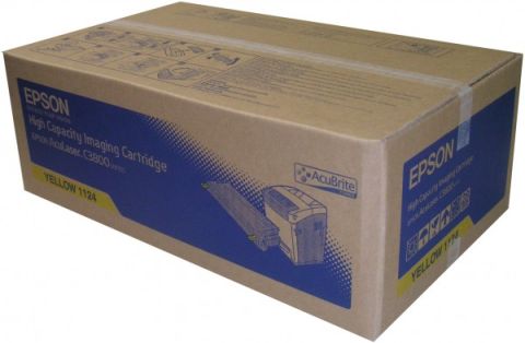 Epson C13S051124, Toner Cartridge Yellow, AcuLaser C3800- Original