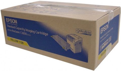 Epson C13S051128, Toner Cartridge Yellow, AcuLaser C3800- Original