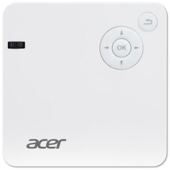 Acer MR.JR011.001, 5,000:1, 300 Lumens 854 x 480 0.350kg, C202i, DLP Led Projector