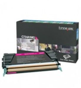 Lexmark C734A1MG, Return Program Toner Cartridge Magenta, C734, C736, X736, X738- Original