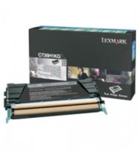 Lexmark C736H1KG, Toner Cartridge HC Black, C736, X736, C738, X738- Original 