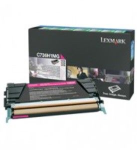 Lexmark C736H1MG, Toner Cartridge HC Magenta, C736, X736, C738, X738- Original  