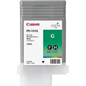 Canon 0890B001AA, PFI-101G Ink Cartridge, iPF6100, iPF6200 - Green Genuine