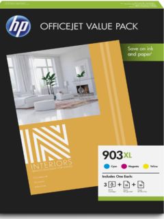 HP 1CC20AE, 3 Colour Ink Multipack + A4 Paper, Officejet Pro 6950, 6960, 6970, 6975- Original