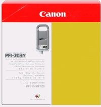 Canon iPF810, iPF815, iPF820, iPF825 PFI703Y Ink Cartridge - HC Yellow Genuine (2966B001AA)
