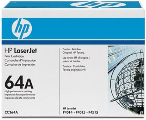HP CC364A, Toner Cartridge- Black, 64A, P4014, P4015, P4515- Original